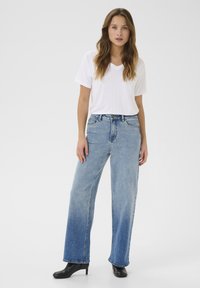 Kaffe KAMIALA HW - Jeans relaxed fit - light blue denim ombre