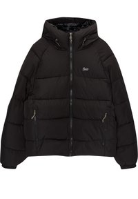 HOODED - PUFFER - Jachetă de iarnă - black