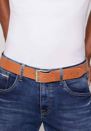 Camp David LEDERGÜRTEL MIT MATTER DORNSCHLIESSE - Gürtel - cognac