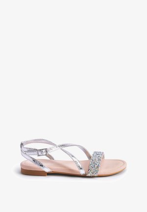 CRYSTAL - Sandalias - silver coloured