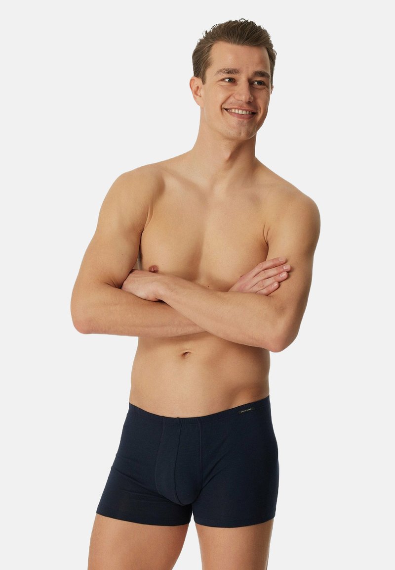 Schiesser 4ER PACK - ESSENTIALS STRETCH - Trunks - schwarz dunkelblau