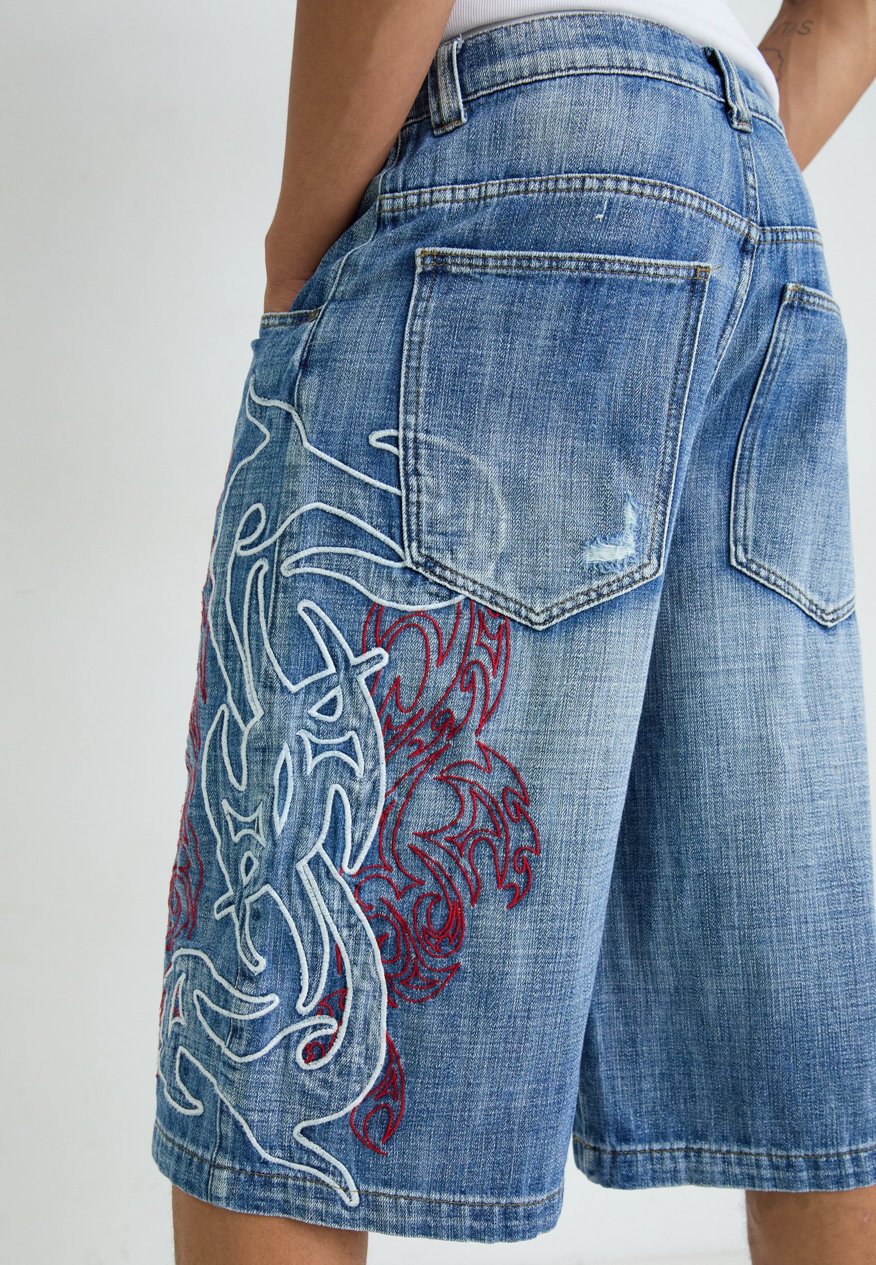 Jaded London VINTAGE BLADE COLOSSUS JORTS UNISEX - Denim