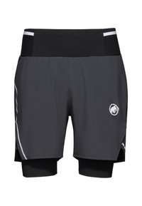 Lätta, svarta träningsshorts med ett innerskikt. Har en logotyp, sidodetaljer och reflexdetaljer. Elastisk midja för komfort.