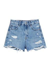 Stradivarius Shorts vaqueros - dark blue