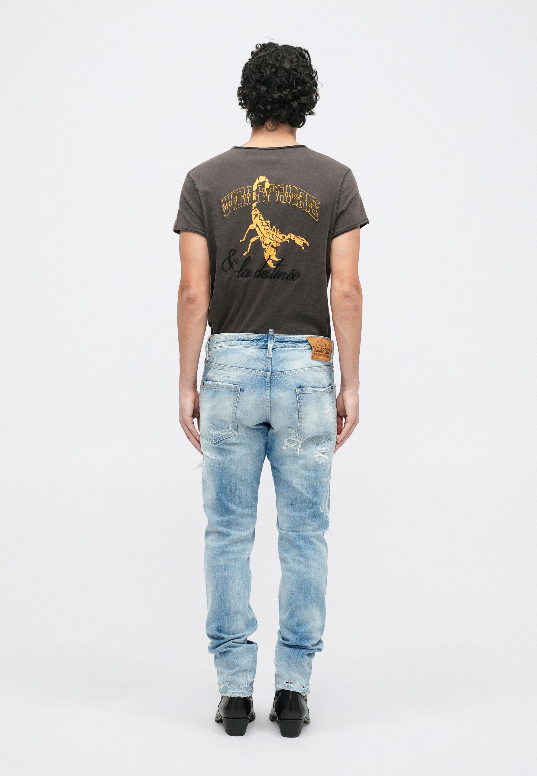 D*n様 DSQUARED2 SS2023AW COOL GUY FIT46 Dsquared2 COOL GUY - Calças de ganga justas - navy blue/ganga azul