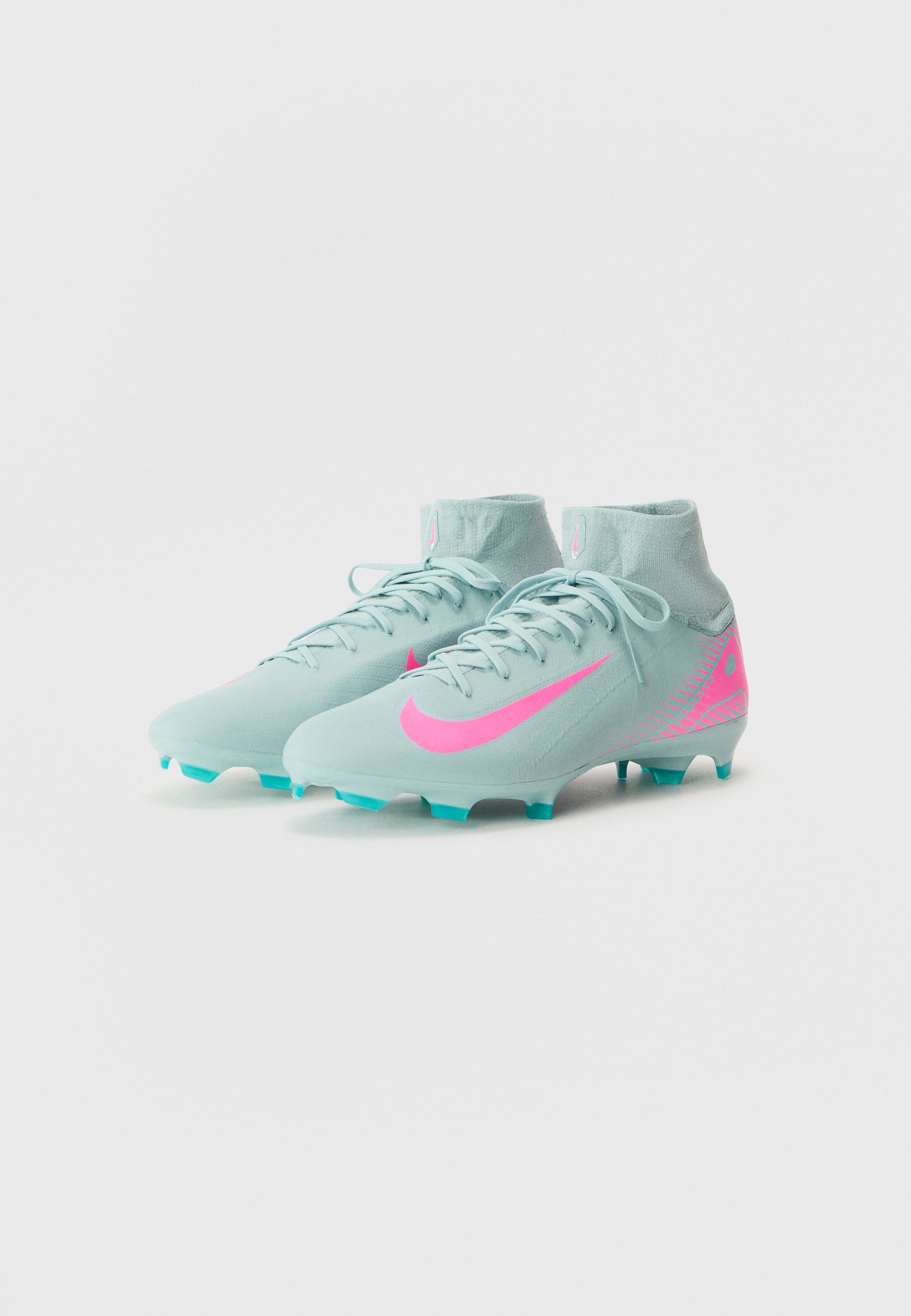 pink and blue nike soccer cleats