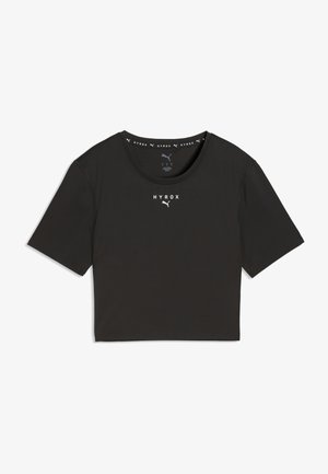 Puma, W PUMA X HYROX PWRMODE CROP TEE - T-Shirt sport - puma black