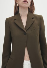 Massimo Dutti Halflange jas - khaki