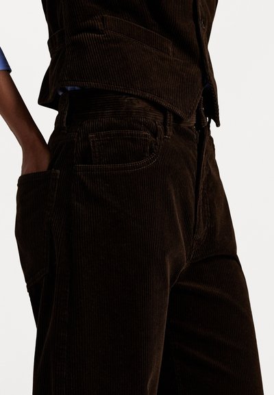 Polo Ralph Lauren COTTON CORDUROY WIDE-LEG PANT - Püksid - dark beech