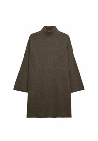 MYRLA  - Gebreide jurk - taupe melange