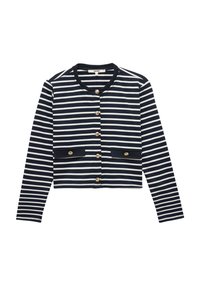 Koton STRIPED - Strickjacke - dark blue