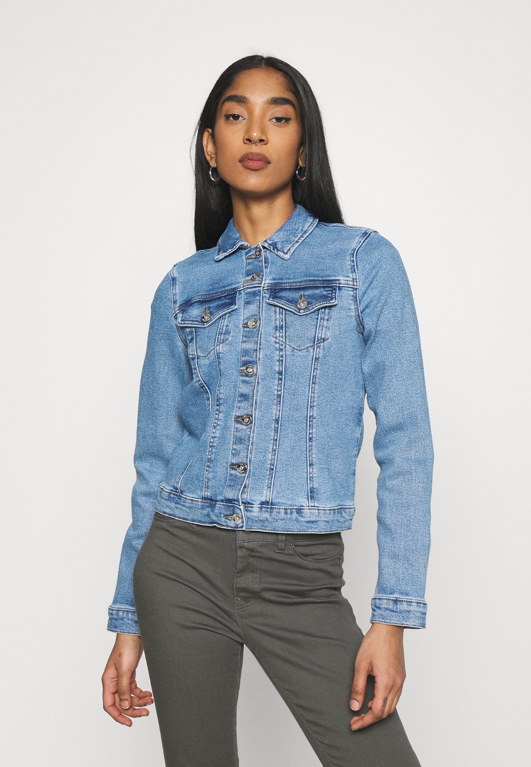 only blue denim jacket