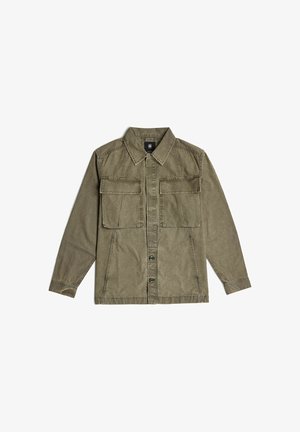 G-STAR, CARGO WASHED OVERSHIRT - Spijkerjas - overdye turf gd
