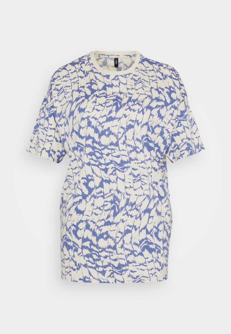 Only T-shirt print blauw Only T-shirt print blauw