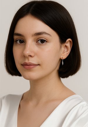 GESCHWUNGEN - Boucles d'oreilles - silver coloured