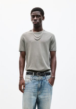 SHORT SLEEVE  - Nyomott mintás póló - khaki