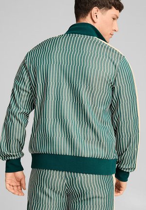 Puma, PUMA THE PLAYERS LANE T7 FREIZEITJACKE LIFESTYLE - TEXTILIEN - JACKEN - Trainingsjacke - gruen