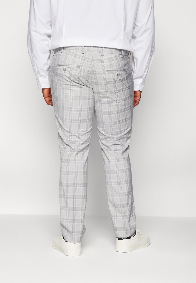 JACK & JONES Jprfranco Check Suit Sn pak voor heren, Lichtgrijs gemêleerd/checks: super slim fit, 52