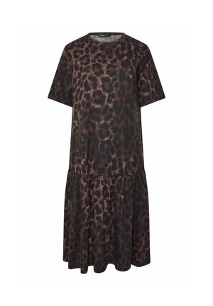 Yours Clothing, PLUS SIZE JERSEY DRESSES - Vestito di maglina - dark brown