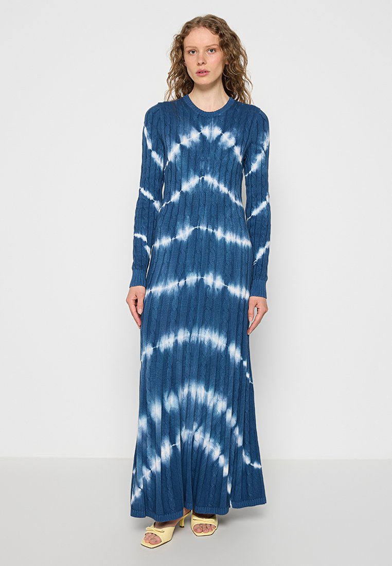 Polo Ralph Lauren Gebreide jurk blauw Polo Ralph Lauren Gebreide jurk blauw