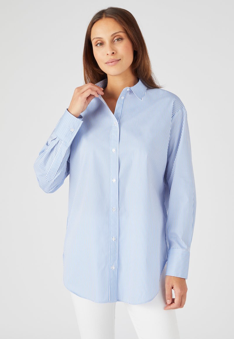 Damart RAYÉE - Camicia - bleu rayé