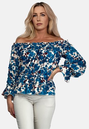 SPANISH FLORAL - Bluse - turquoise