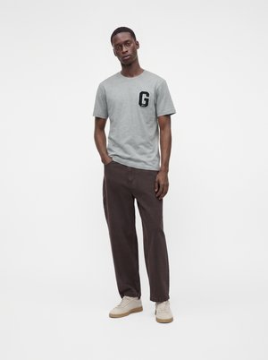 GANT, BADGE 2 PACK - Обикновена тениска - grey melange