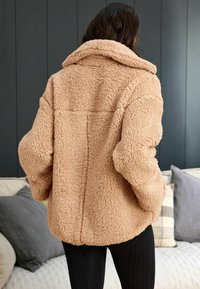 Next BORG HALF ZIP - Flísová bunda - neutral