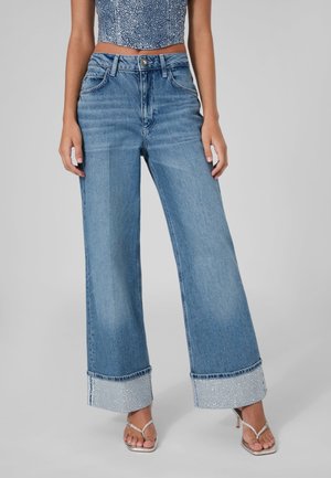 Guess, REY WIDE LEG JEANS - Jean flare - blau