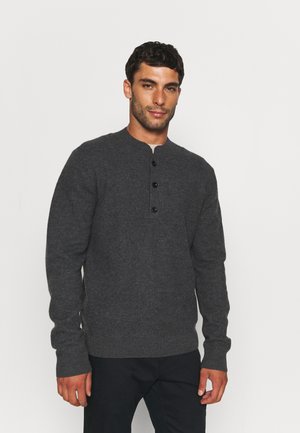 ABBEYFIELD HALF BUTTON - Jumper - grey