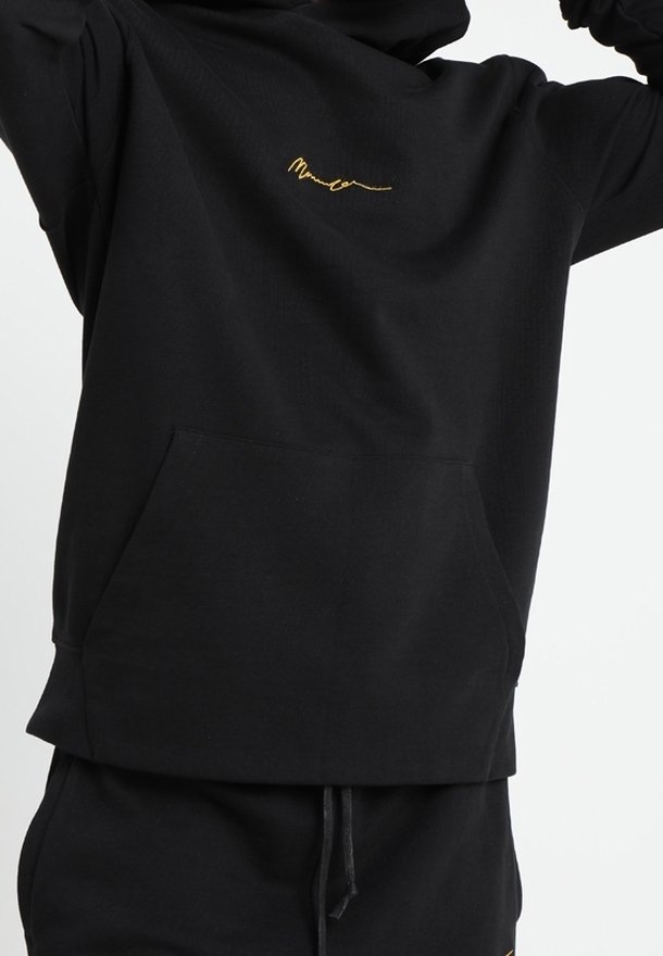 Mennace Felpa con cappuccio - black