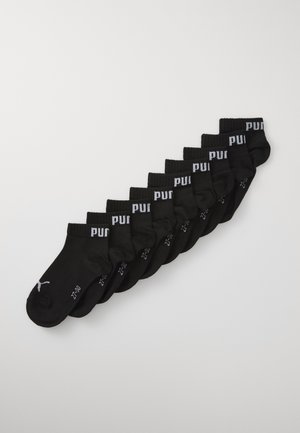 KIDS PLAIN QUARTER UNISEX 9 PACK - Chaussettes - black