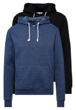 Pier One 2 PACK - Kapuzenpullover - dark blue/ black/dunkelblau ...