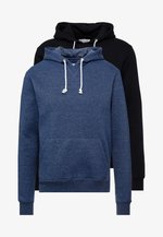 Pier One 2 PACK - Kapuzenpullover - dark blue/ black/dunkelblau ...