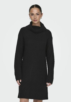 BIGUM COWL NECK  - Strickkleid - black