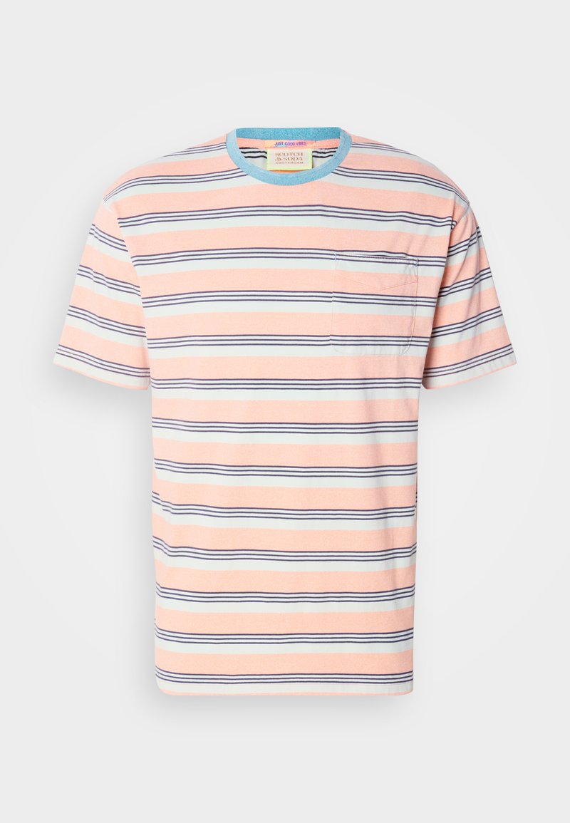 Scotch & Soda T-shirt print lichtrood