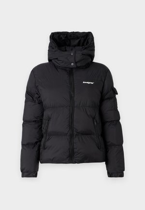 LOW LIGHTS STUDIOS®, YEAR WOMAN HOOD PUFFER JACKET - Winter jacket - black