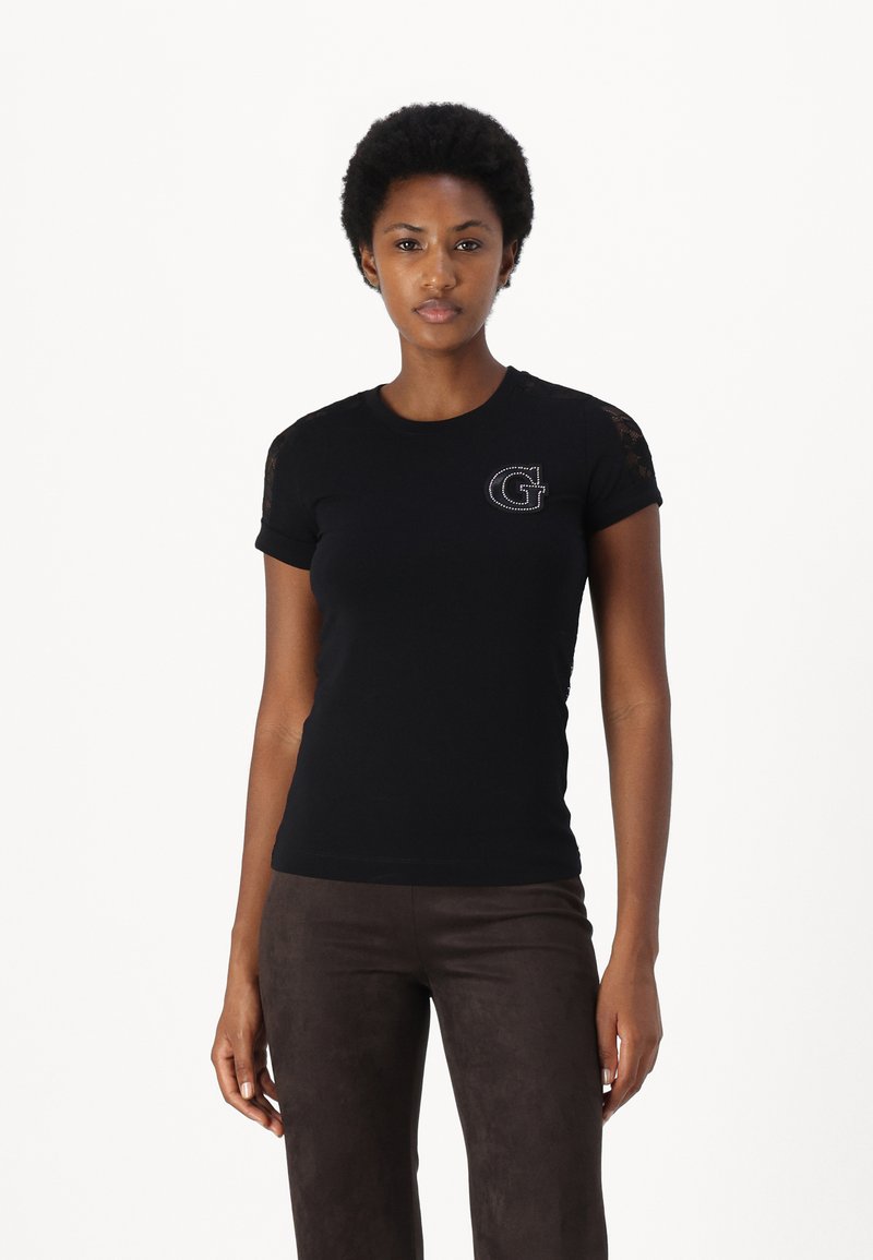 Guess T-shirt con stampa - jet black
