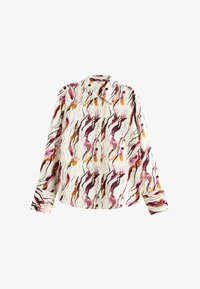 Neizvēlēts, ecru purple swirl print