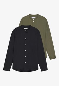 2 PACK - Shirt - oliv/black