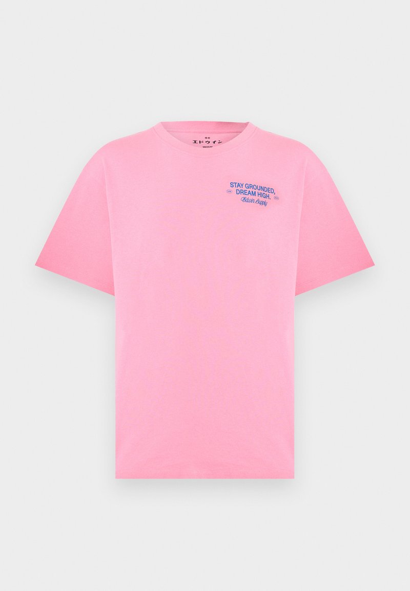 Edwin T-shirt print donkerroze