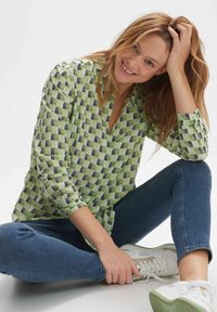 OPUS FALKINE FRESH - Button-down blouse - avocado