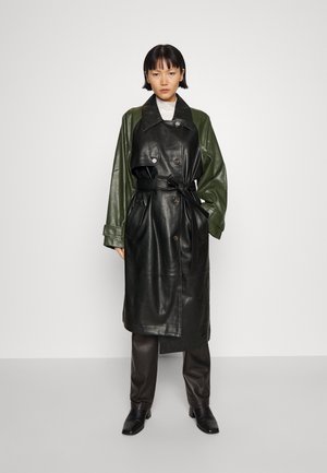EXCLUSIVE MARIE DOUBLE TRENCH - Parka - black/olive