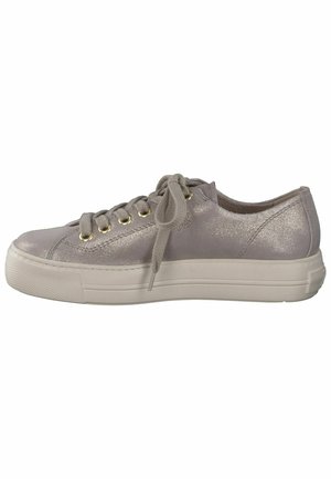 Sneakers basse - samtziege met cachemire