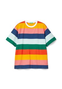 United Colors of Benetton STRIPED  - Triko s potiskem - multicolor