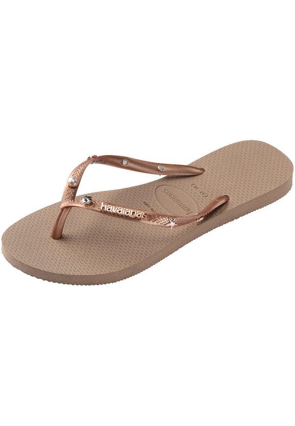 AQUA - T-bar sandals - rose gold3