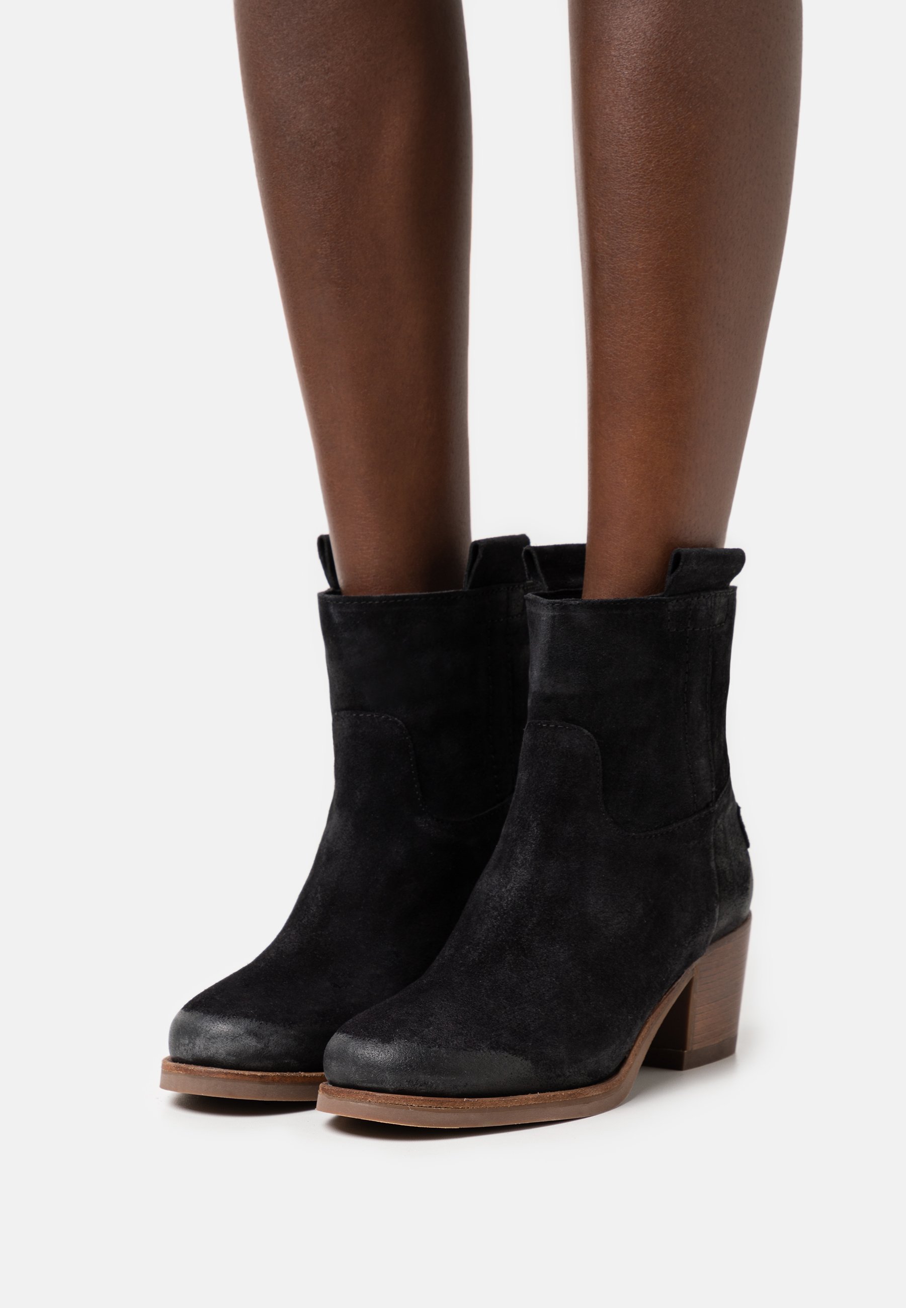 Shabbies Amsterdam Korte laarzen - black/zwart - Zalando.nl