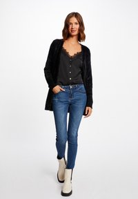 Morgan LONG FLUFFY  - Strickjacke - black