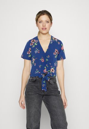 Vero Moda VMEASY SHIRT TIE - Μπλούζα - surf the web/freya