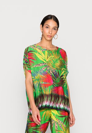 BLOUSE - Blouse - multicolour leaves